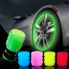 (4Pcs) Glowing/Luminous Tire Valve Caps