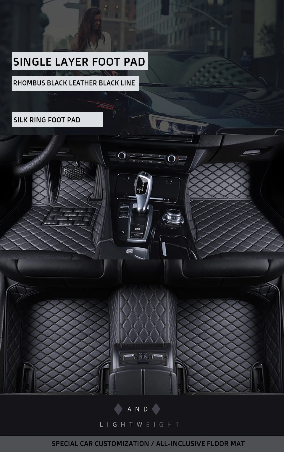 Yogooge Custom Car Floor Mats For Porsche Panamera 2009-2023 Auto Carpets Foot Coche Accessorie