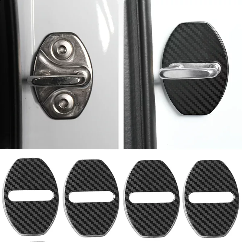 Carbon Fiber Door Lock Cover (Porsche)