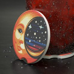 Moon &Amp; Stars (Soapstone Cup Holder Coaster)