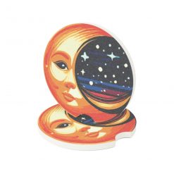 Moon &Amp; Stars (Soapstone Cup Holder Coaster)