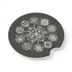 Sacred Geometry (Soapstone Cup Holder Coaster)