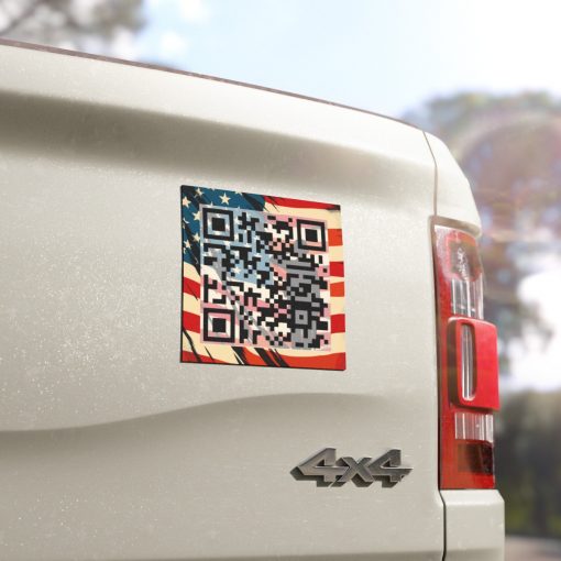 Buck Fiden Usa Qr Code (Car Magnet)