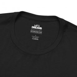 It’s All Math (Unisex Tee) In Solid Black Blend - Inside Collar Closeup