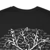 It’s All Math (Unisex Tee) In Solid Black Blend - Back Design Closeup