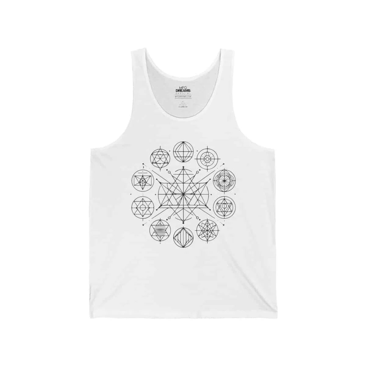 Sacred Geometry (Unisex Tank Top) | Mfg Dreams Cosmic Order Sacred Geometry (Unisex Tank Top)