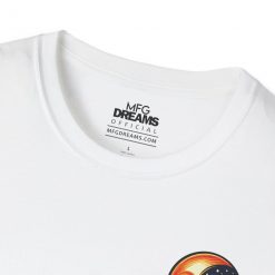 Florida Moons &Amp; Stars (Unisex Graphic Tee) In White - Inside Collar Closeup