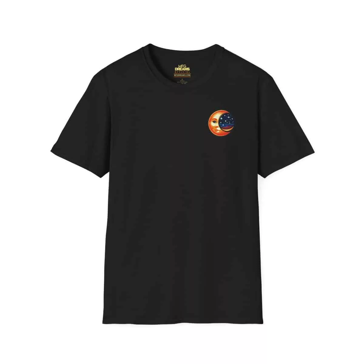 Florida Moons & Stars (Unisex Graphic Tee) in Black - Front Design