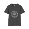 Cosmic Order Sacred Geometry (Unisex Tee) In Black - Front Design
