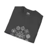 Cosmic Order Sacred Geometry (Unisex Tee) In Black - Front Design Closeup