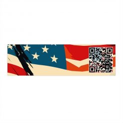 Buck Fiden USA QR Code (Bumper Sticker)