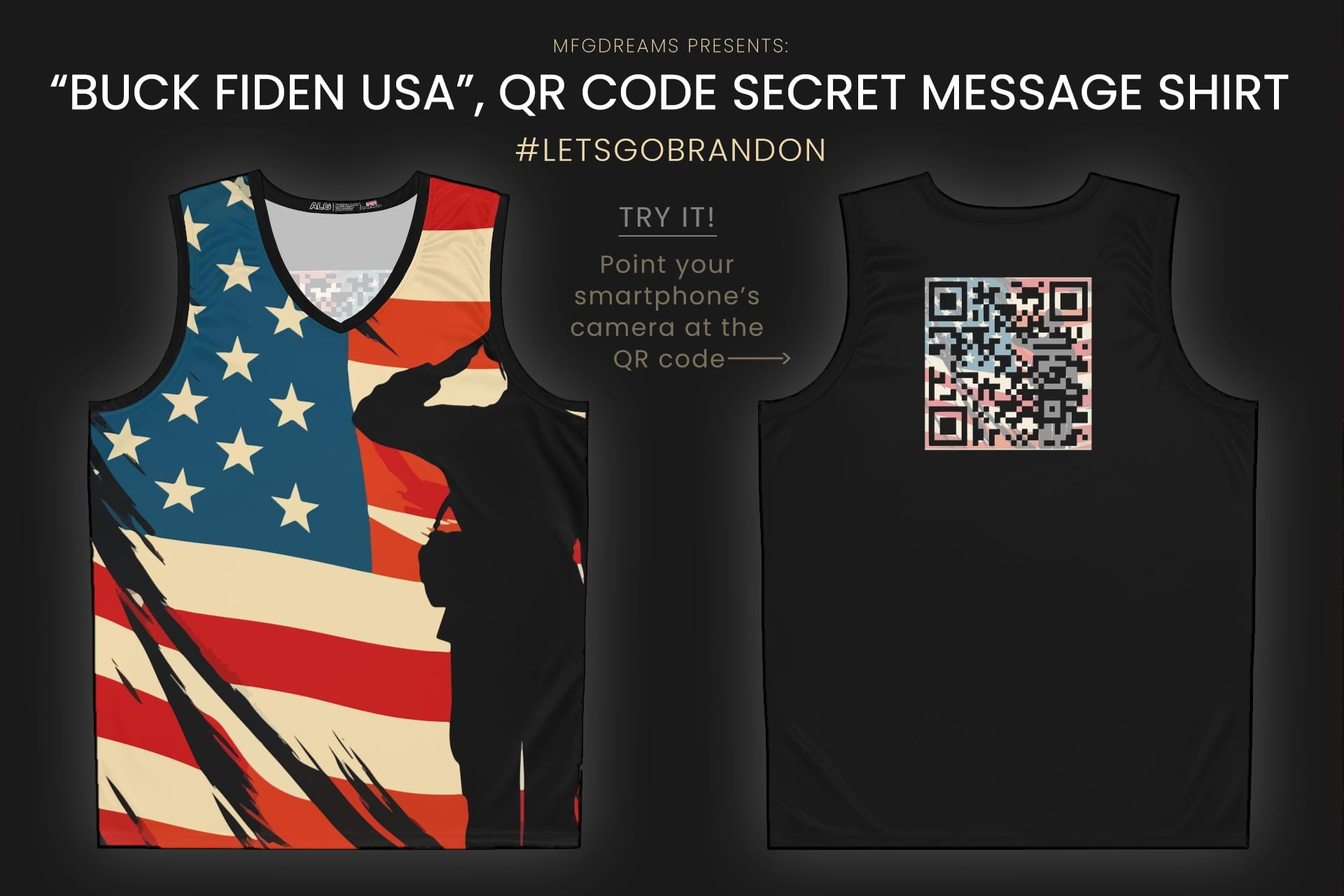 Buck Fiden Usa W/ Secret Qr Code/Message On Back