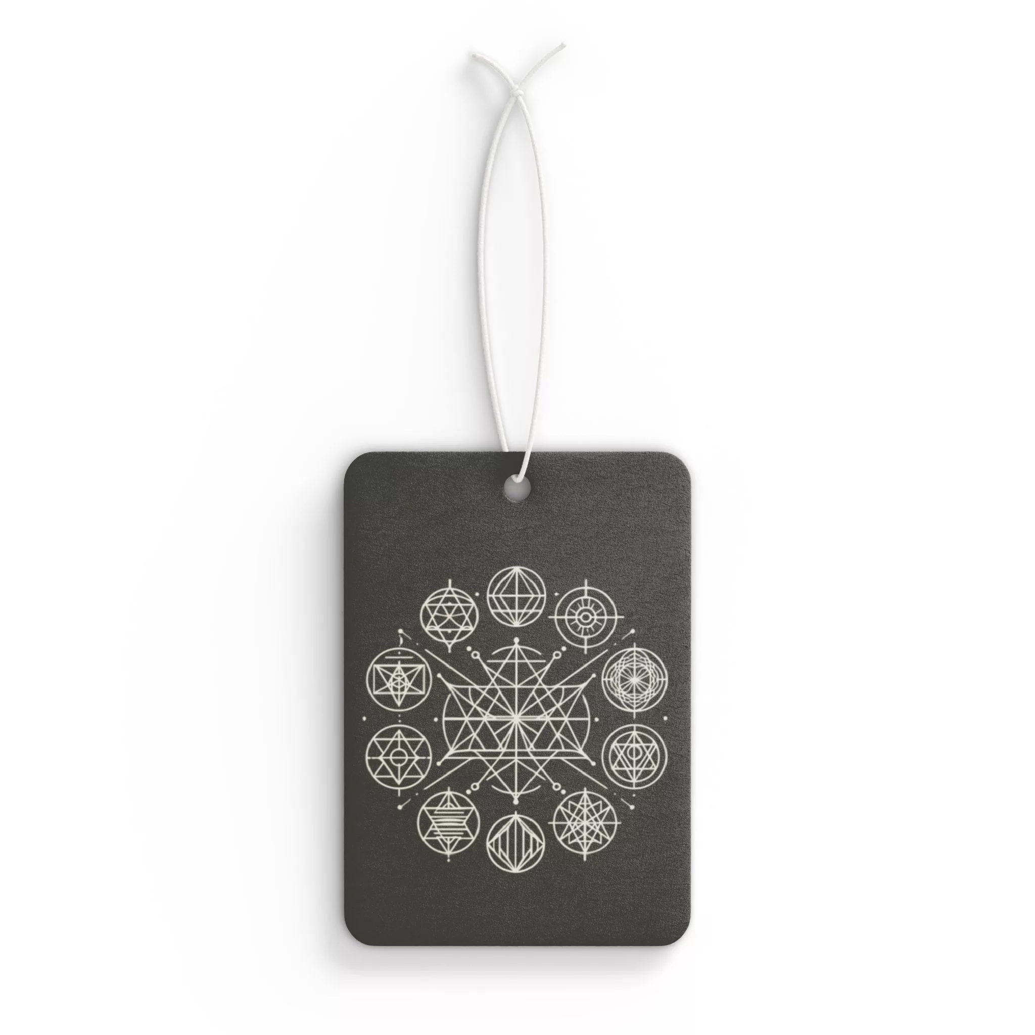 Sacred Geometry Circle (Black) Car Air Freshener