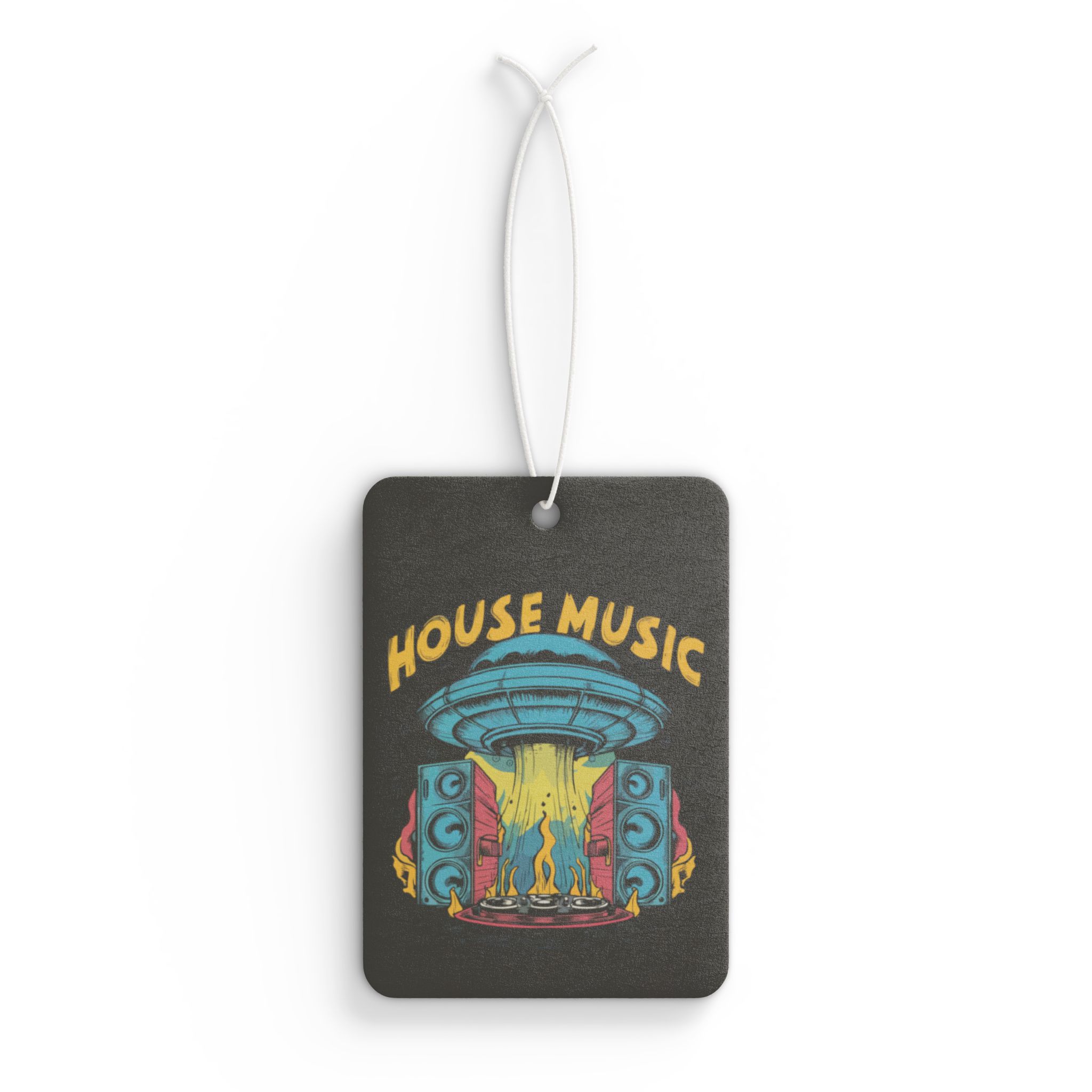 House Music, Alien/UFO (Black) Car Air Freshener