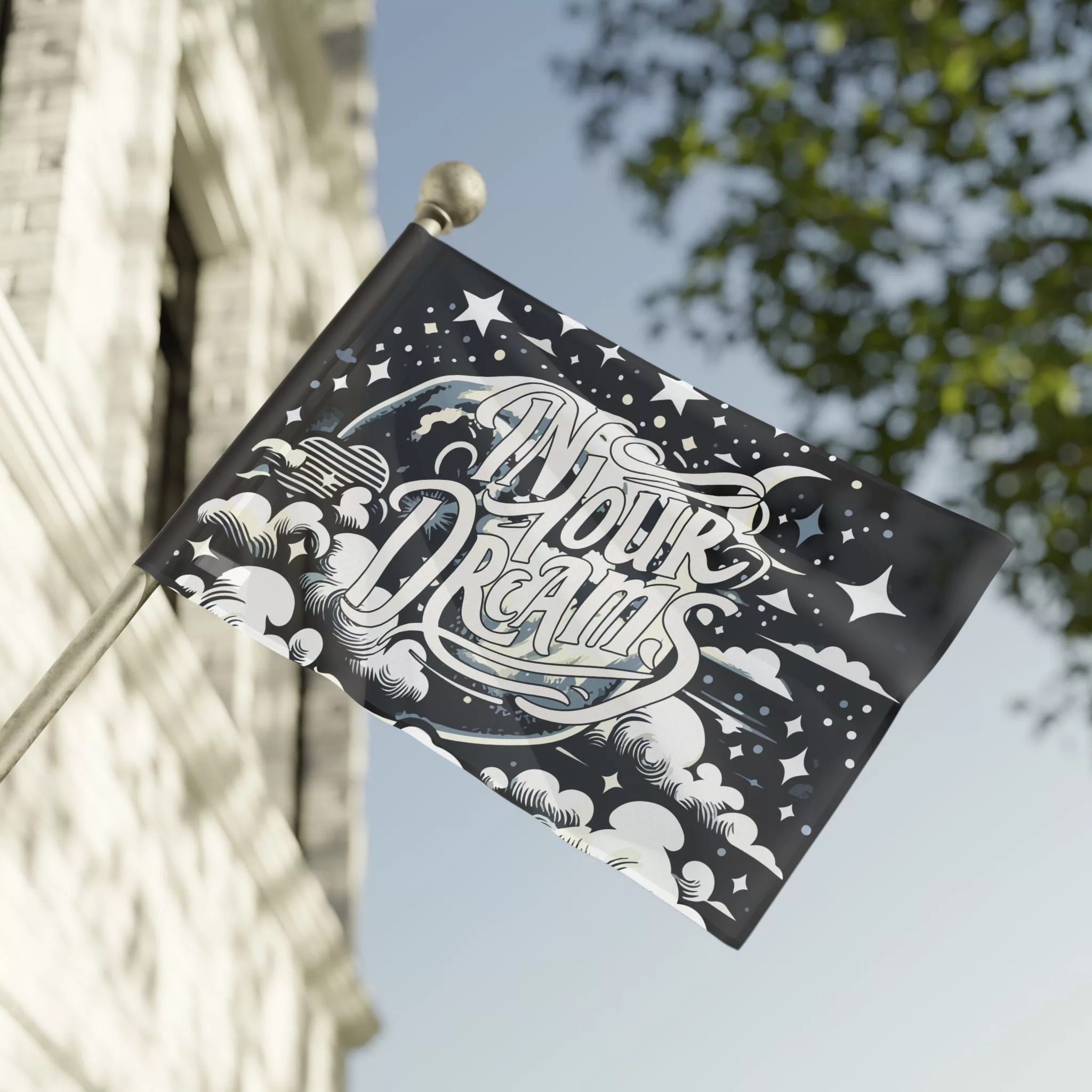 In Your Dreams - Moon, Stars, &Amp; Clouds Flag | Mfg Dreams In Your Dreams - Moon, Stars, &Amp; Clouds Flag - Image 5