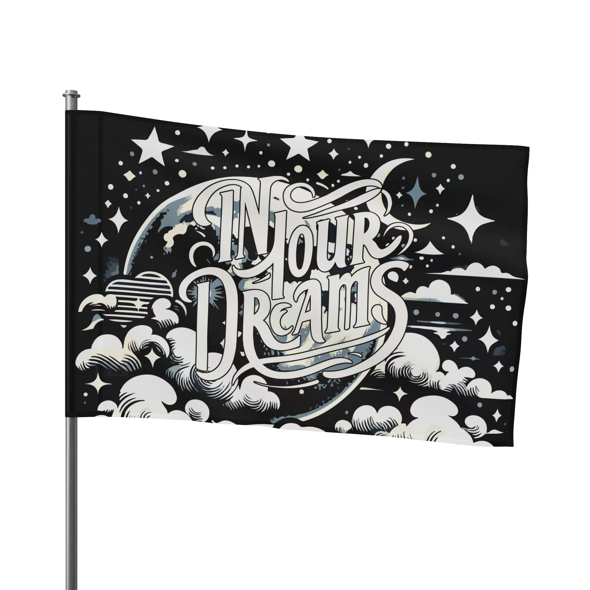 In Your Dreams - Moon, Stars, &Amp; Clouds Flag | Mfg Dreams In Your Dreams - Moon, Stars, &Amp; Clouds Flag - Image 3
