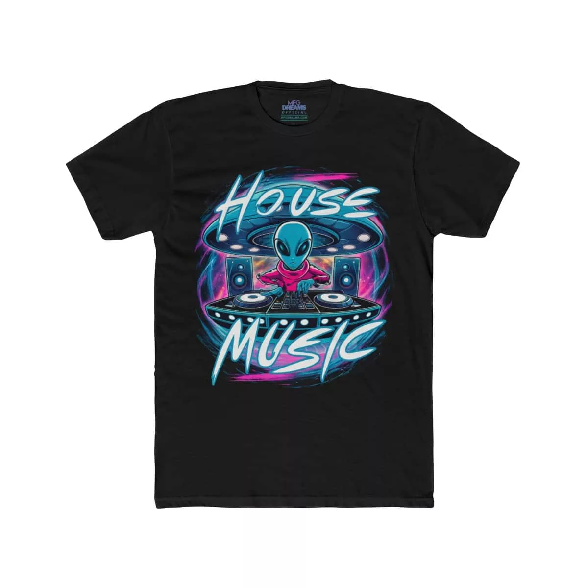 Extraterrestrial House Music, Alien DJ - Graphic Tee (Unisex)