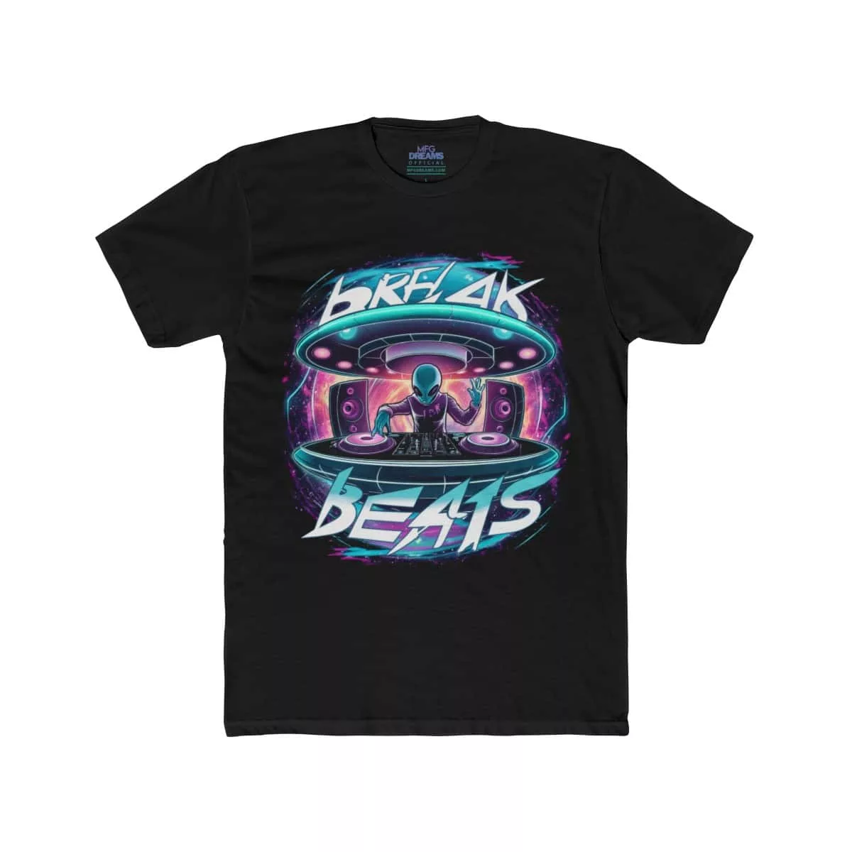 Extraterrestrial BreakBeats, Alien DJ - Graphic Tee (Unisex)