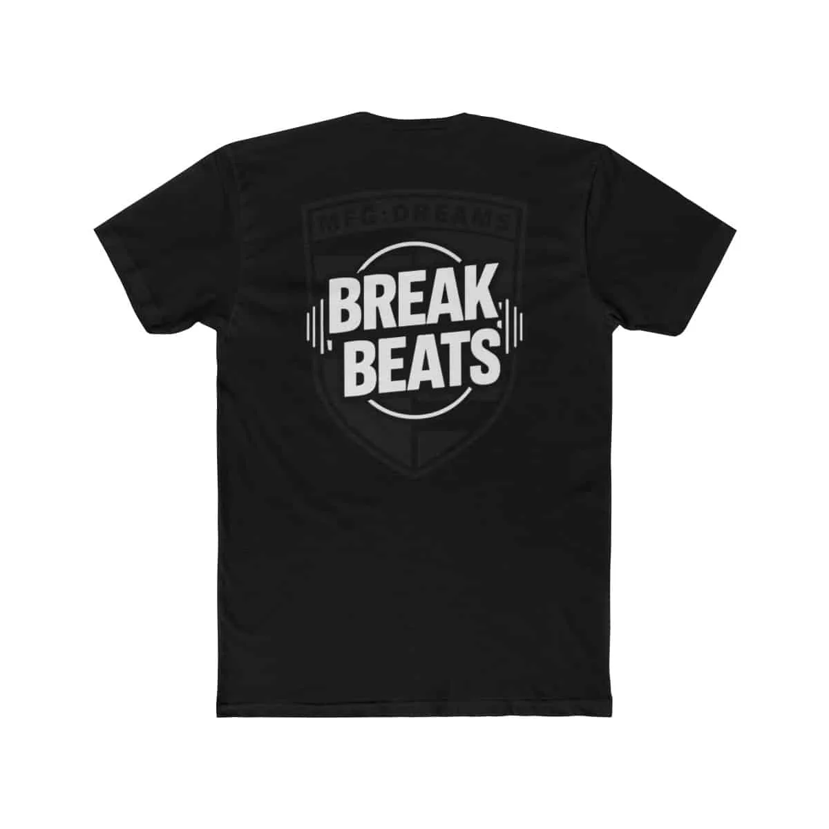 Break Beats, Turntables Mixer & Speakers (Back) – Graphic Tee (Unisex) by MFG:DREAMS