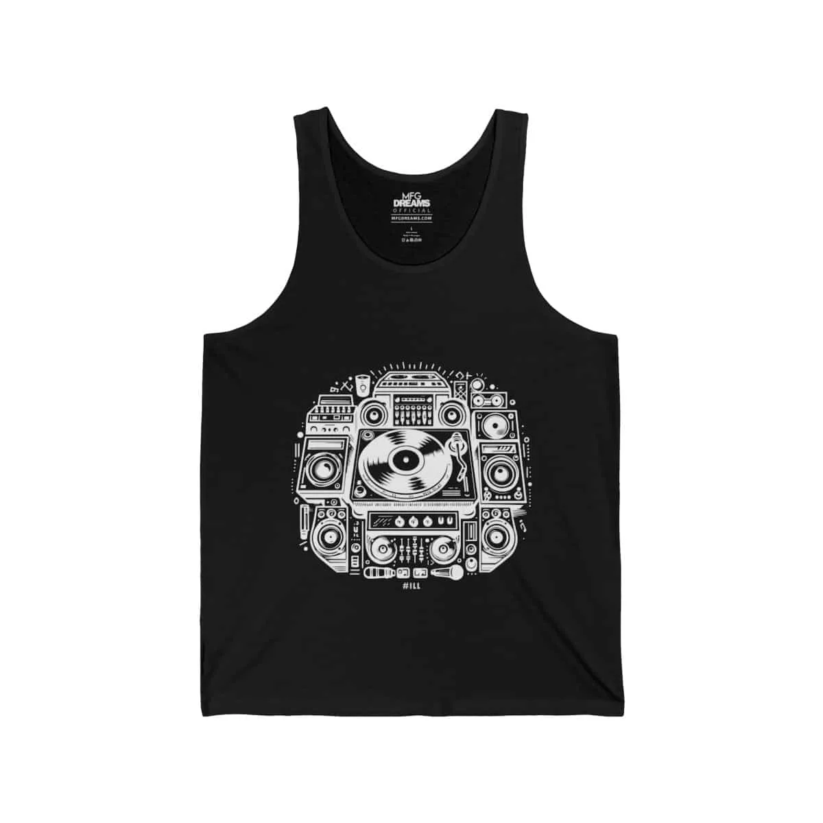 #ILL Turntables & Speakers (Graphic Tank Top)