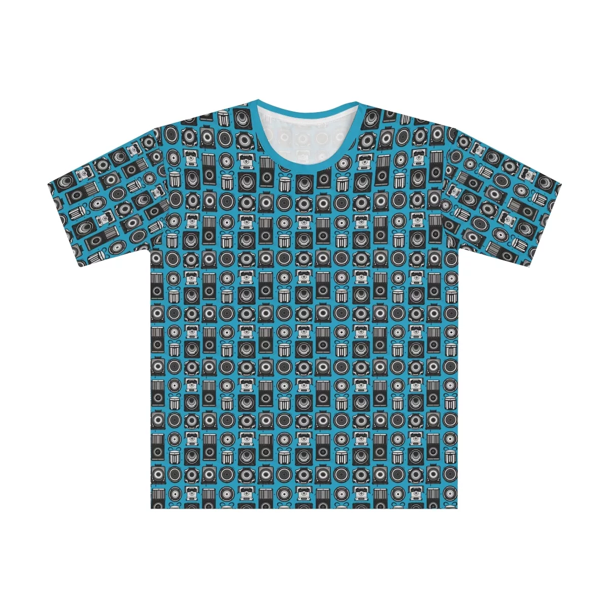 DJ Drip - Decibel Dynasty (Turquoise) Subwoofer & Speaker Pattern - Graphic Tee