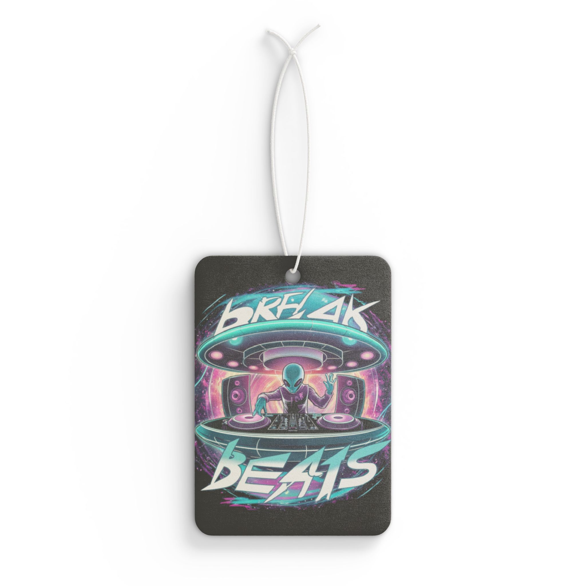 Extraterrestrial BreakBeats (Black) Car Air Freshener