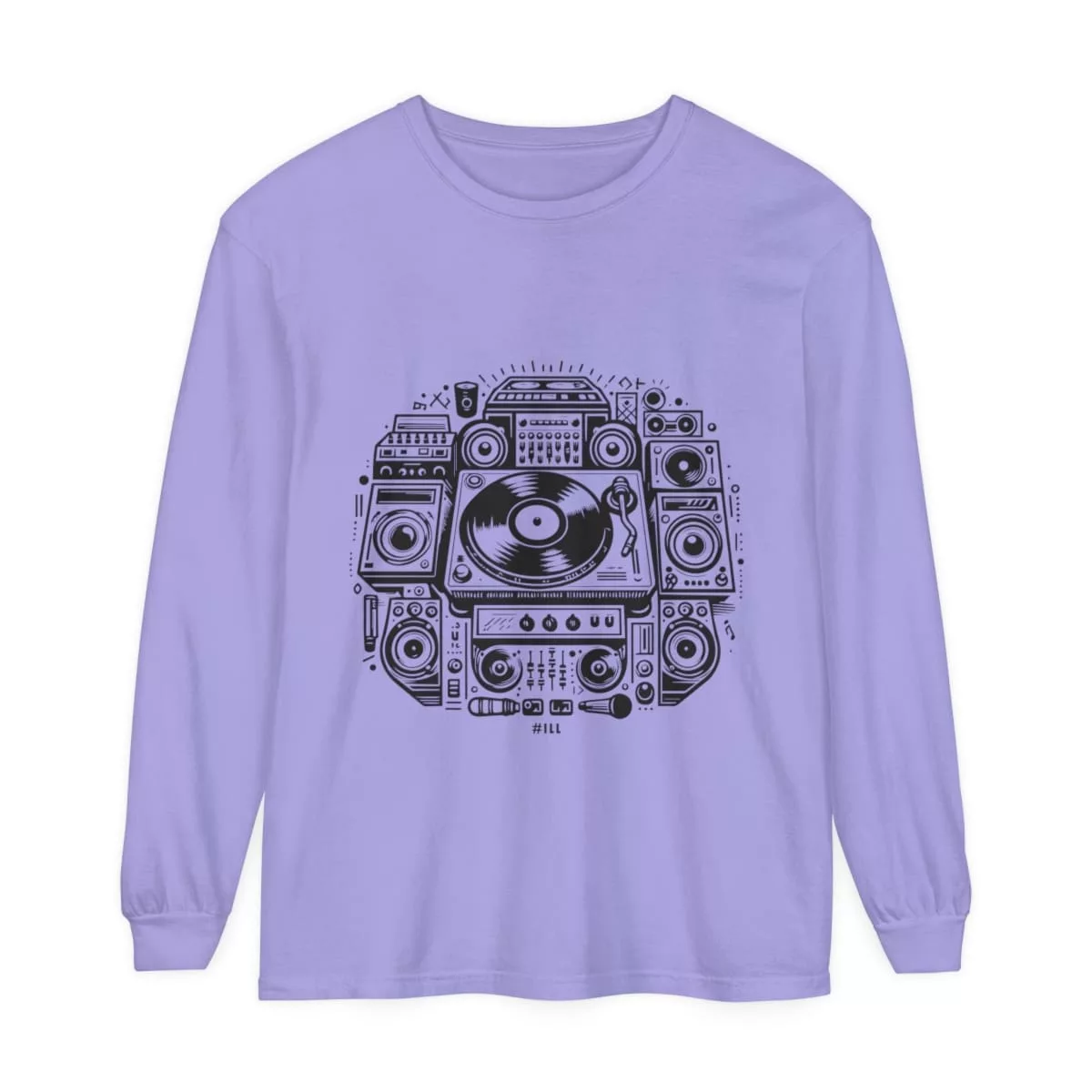 #ILL Turntables & Speakers (Unisex Long Sleeve T-Shirt)