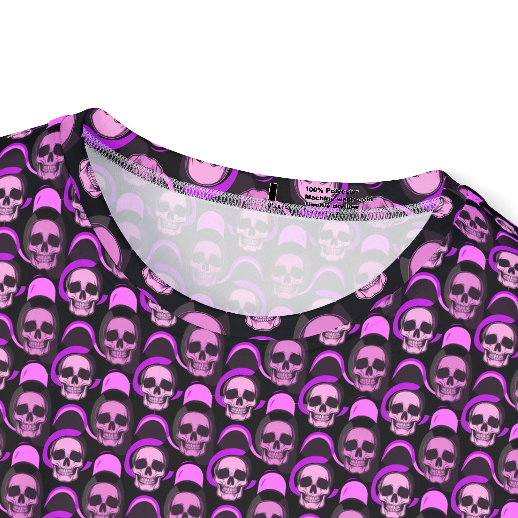 Trippy Skull Pattern Graphic Tee (All Over Print) | Mfg Dreams Trippy Skull Pattern Graphic Tee (All Over Print) - Image 3