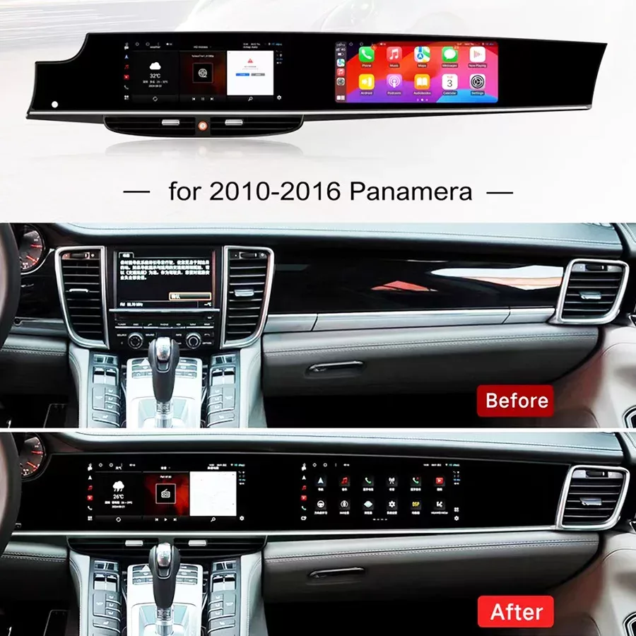 10.9 Inch+11.4 Inch Dual Screen Carplay (Panamera 970 2010-2016)