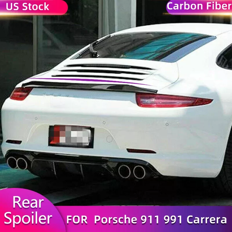 Carbon Fiber Boot Wing Lip for Porsche 911 991 Coupe (2012-2018)