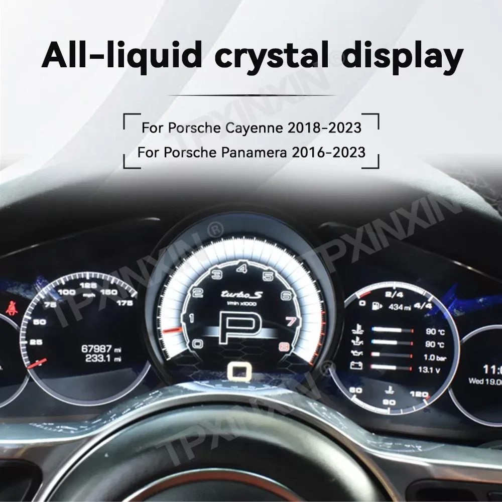 New Digital Dashboard Cockpit for Porsche Cayenne / Panamera 2016-2023