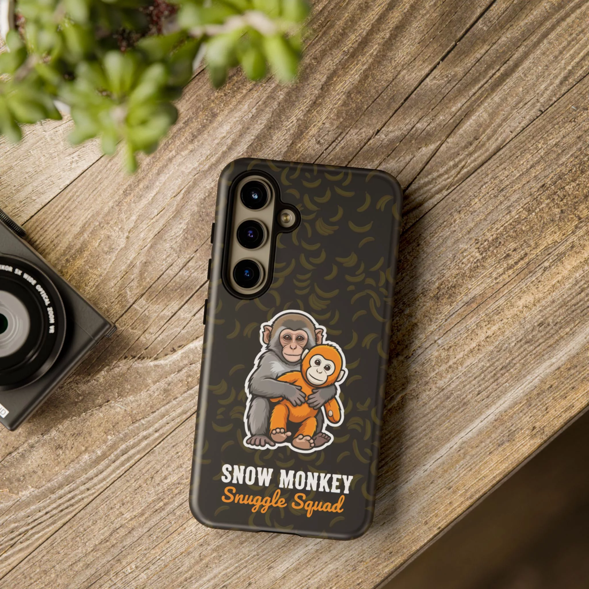 Snow Monkey Snuggle Squad (Protective Phone Case) | Mfg Dreams Snow Monkey Snuggle Squad (Protective Phone Case) - Image 4