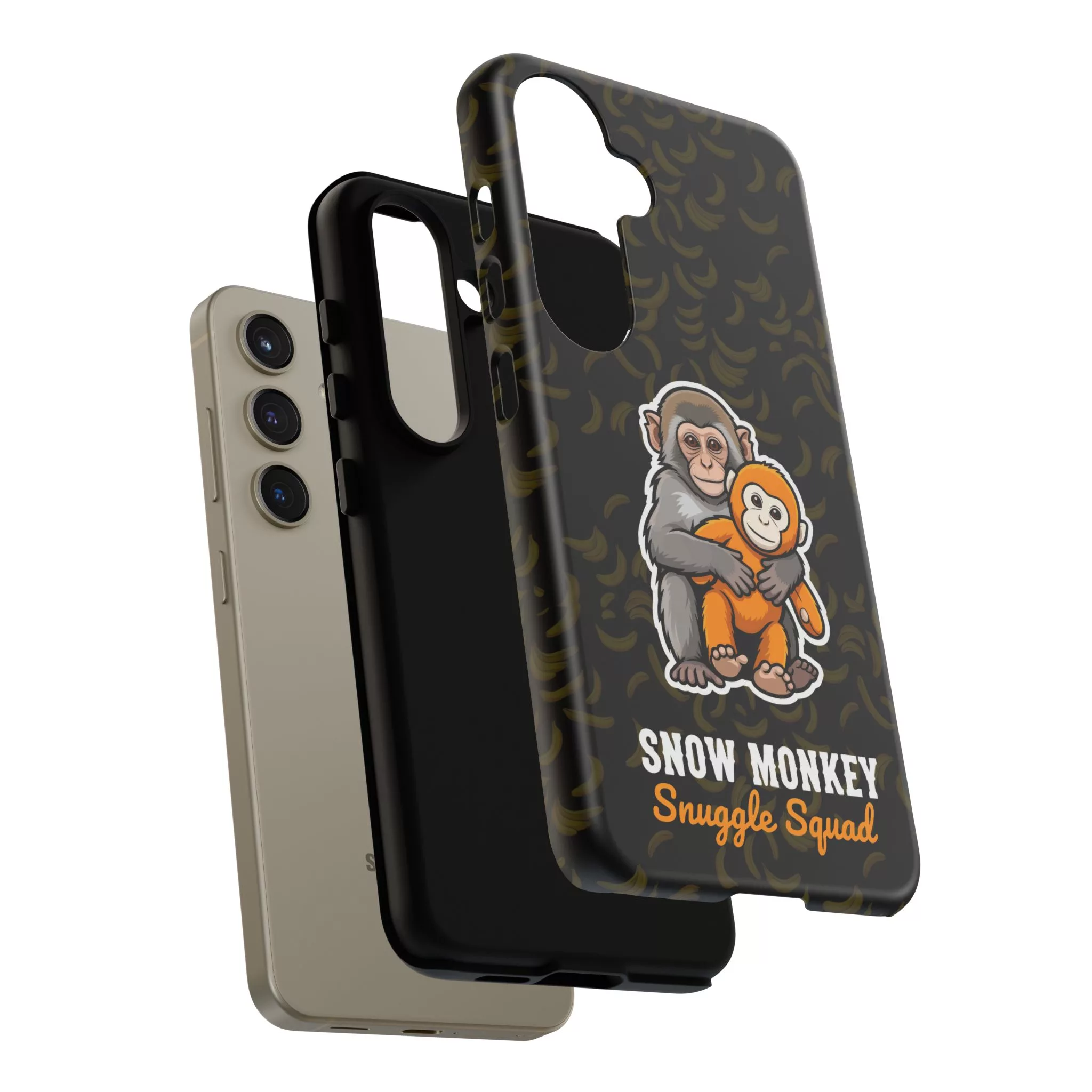 Snow Monkey Snuggle Squad (Protective Phone Case) | Mfg Dreams Snow Monkey Snuggle Squad (Protective Phone Case) - Image 3