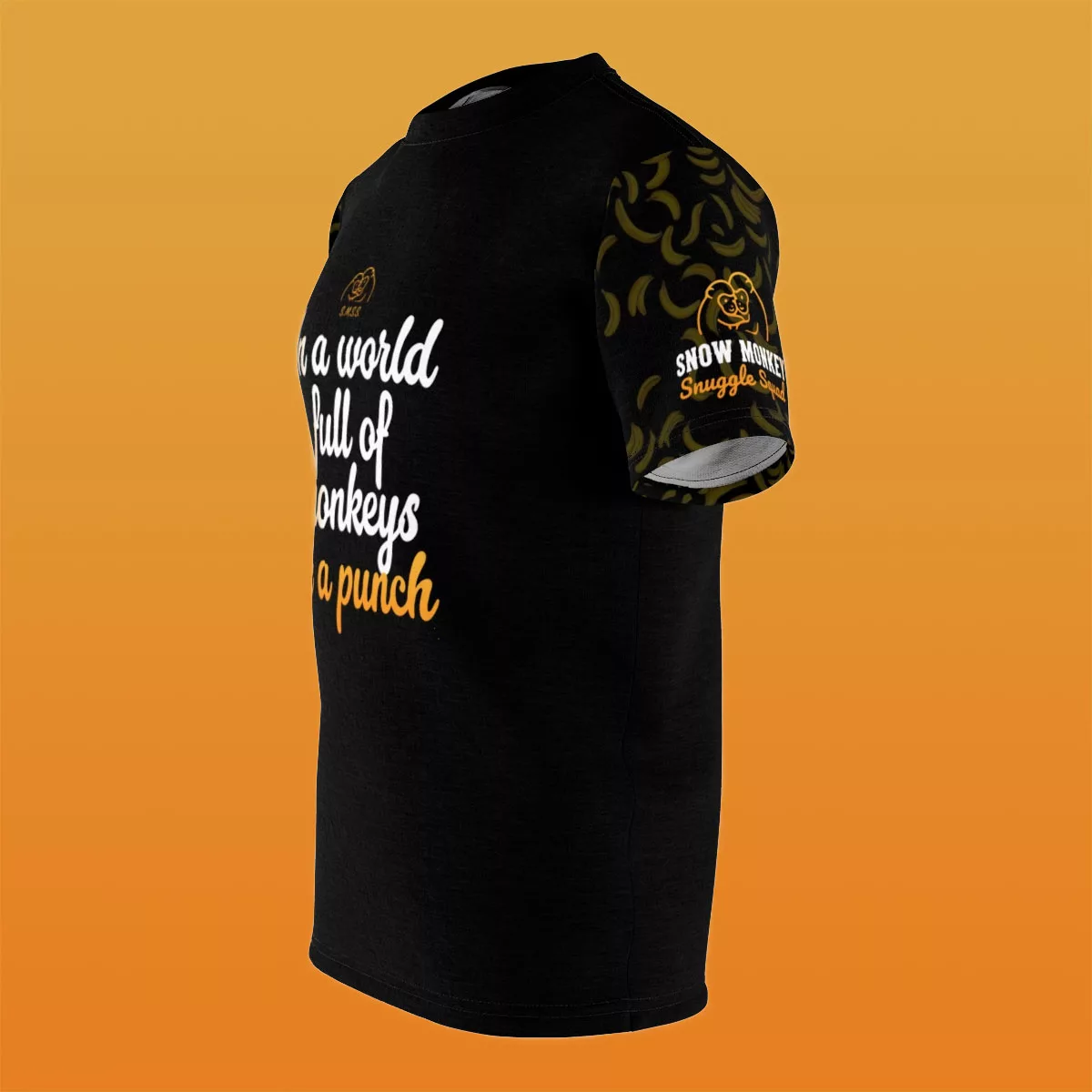 In A World Full Of Monkeys Be A Punch Tee (Snow Monkey Snuggle Squad) | Mfg Dreams Punch The Monkey - Snuggle Squad