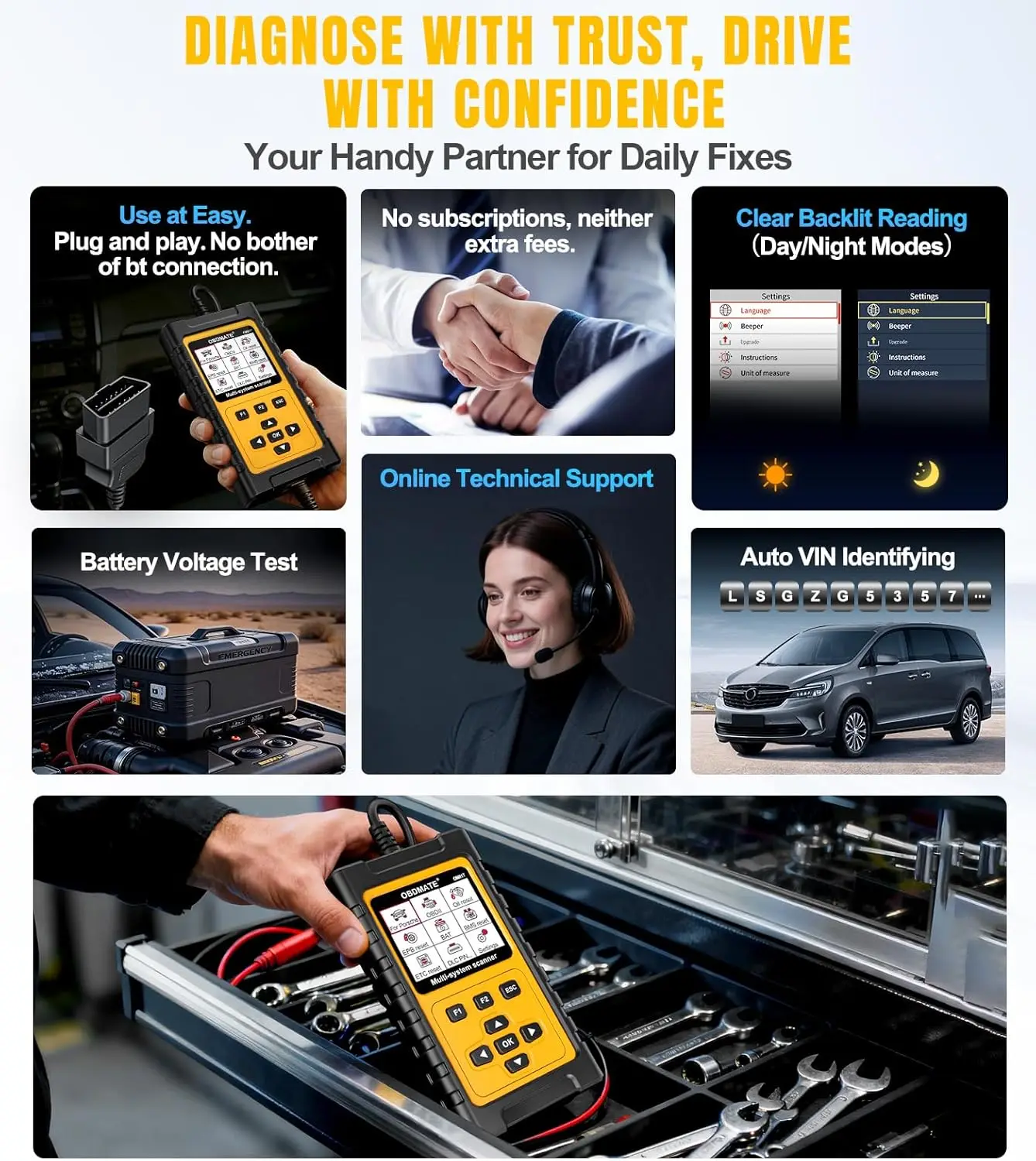 Obdmate Obd2 Scanner For Porsche 911 996 997 Cayenne Panamera Macan Full System Car Diagnostic Tool With Multiple Service Resets | Mfg Dreams Obdmate Obd2 Scanner For Porsche 911 996 997 Cayenne Panamera Macan Full System Car Diagnostic Tool With Multiple Service Resets - Image 6