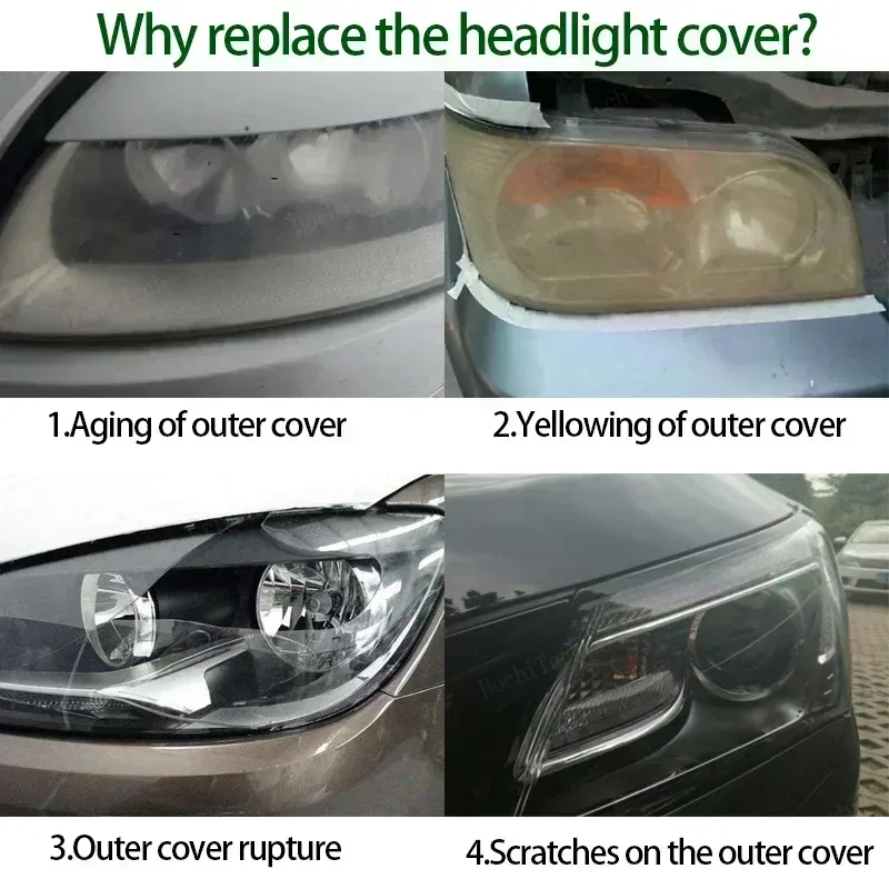 Head Lights Cover For Porsche Cayenne S Gts E1 9Pa 955 957 2008-2010 Transparent Housing Front Headlights Lens Shell Lampcover | Mfg Dreams Head Lights Cover For Porsche Cayenne S Gts E1 9Pa 955 957 2008-2010 Transparent Housing Front Headlights Lens Shell Lampcover - Image 5