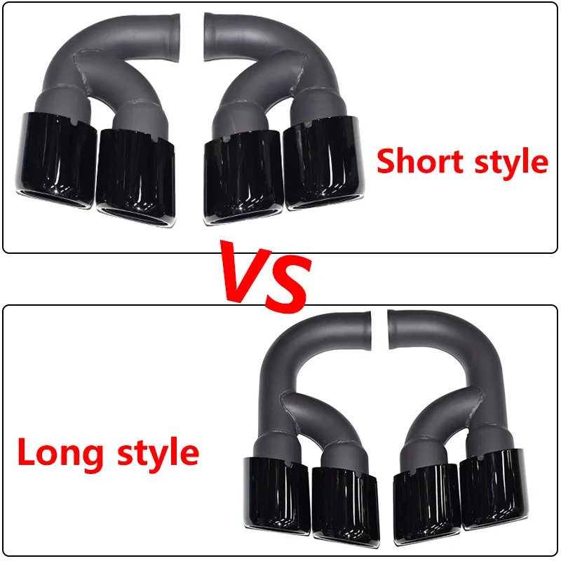 For Porsche Cayenne 958 Exhaust Upgrade Gts 304Stainless Steel Black Muffler Tailpipe Nozzle Tip Tailpipe 2011-2014 | Mfg Dreams For Porsche Cayenne 958 Exhaust Upgrade Gts 304Stainless Steel Black Muffler Tailpipe Nozzle Tip Tailpipe 2011-2014 - Image 4