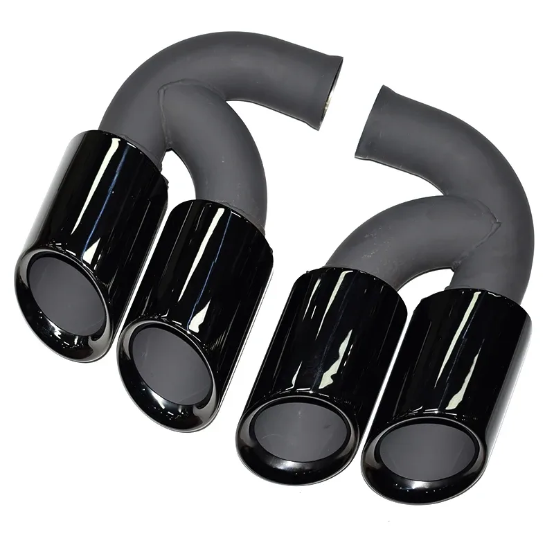 For Porsche Cayenne 958 Exhaust Upgrade Gts 304Stainless Steel Black Muffler Tailpipe Nozzle Tip Tailpipe 2011-2014 | Mfg Dreams For Porsche Cayenne 958 Exhaust Upgrade Gts 304Stainless Steel Black Muffler Tailpipe Nozzle Tip Tailpipe 2011-2014 - Image 3