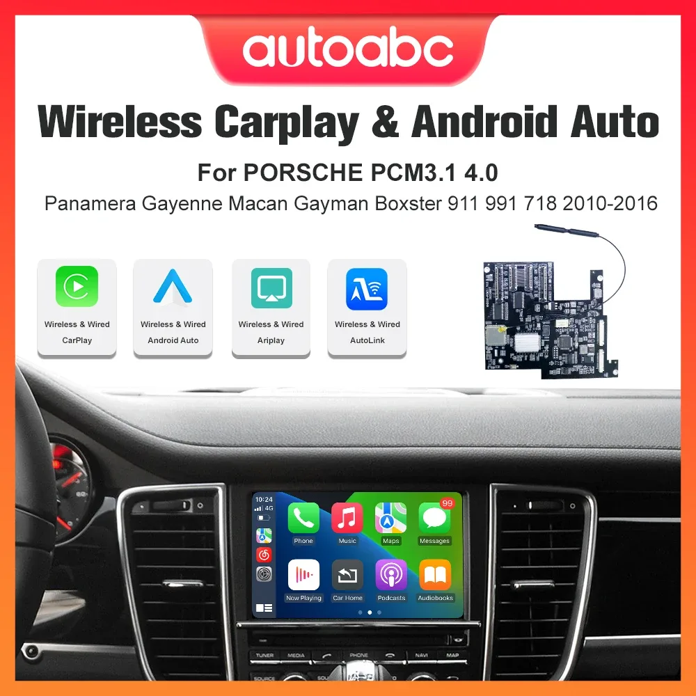 Shop | Mfg Dreams Wireless Carplay Android Auto Module For Pcm3.1/4.0 Porsche Panamera Cayenne Macan Cayman Boxster 911 991 718 Airplay Mirror