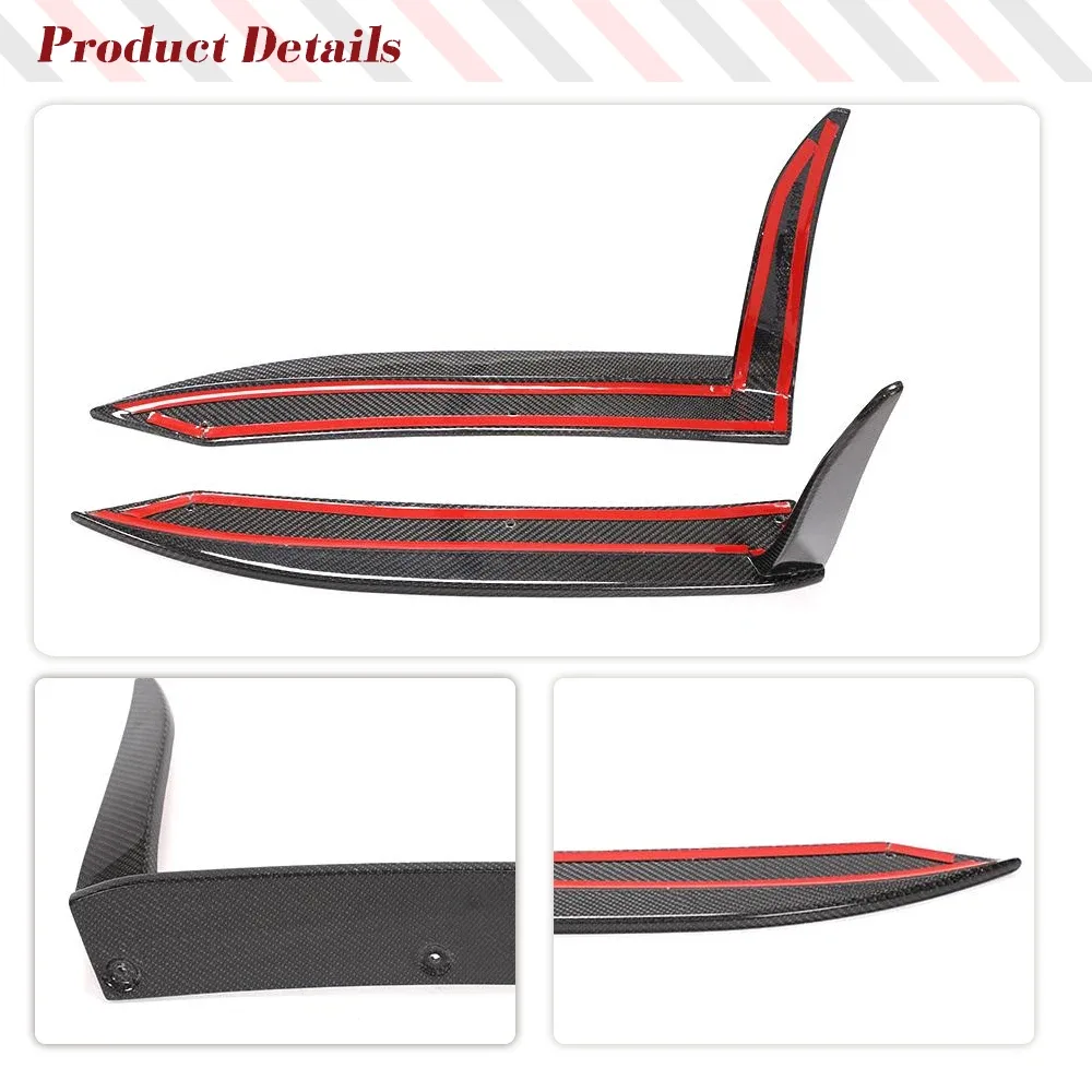 Carbon Fiber Car Rear Bumper Splitters Spoiler For Porsche 911 Carrera 4 2017 Auto Car Rear Splitters Canards Body Kits | Mfg Dreams Carbon Fiber Car Rear Bumper Splitters Spoiler For Porsche 911 Carrera 4 2017 Auto Car Rear Splitters Canards Body Kits - Image 4