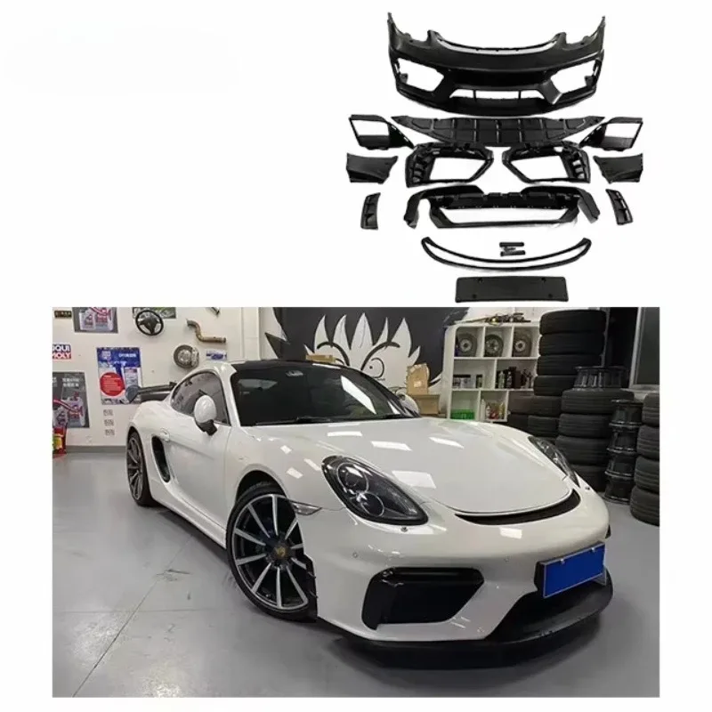 Shop | Mfg Dreams For Porsche Cayman Boxster 981 Upgrade Gt4 Body Kit With Front Bumper Vent Grille Front Lip Body Kit