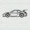 Contemporary Metal Wall Art: 911 Sports Car Silhouette For Auto Enthusiasts | Mfg Dreams 20569 Ihzy4Q | Mfg Dreams