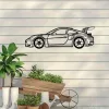 Contemporary Metal Wall Art: 911 Sports Car Silhouette For Auto Enthusiasts | Mfg Dreams 20569 Ze10Yh | Mfg Dreams
