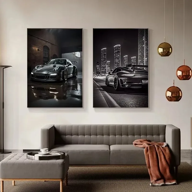 Trending Cars Retro Porsche 911 Gt3 Rs City Poster And Prints Canvas Painting Wall Art Pictures For Home Living Room Cuadros | Mfg Dreams Trending Cars Retro Porsche 911 Gt3 Rs City Poster And Prints Canvas Painting Wall Art Pictures For Home Living Room Cuadros - Image 3