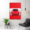 Retro Sports Car 911 Graffiti Canvas Painting Classic F40 Watercolor Poster Fashion Luxury Racing Wall Art Game Room Home Decor | Mfg Dreams 21096 Qj7Gud | Mfg Dreams