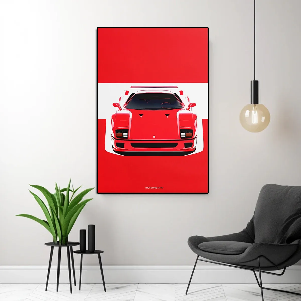 Retro Sports Car 911 Graffiti Canvas Painting Classic F40 Watercolor Poster Fashion Luxury Racing Wall Art Game Room Home Decor | Mfg Dreams Retro Sports Car 911 Graffiti Canvas Painting Classic F40 Watercolor Poster Fashion Luxury Racing Wall Art Game Room Home Decor - Image 5