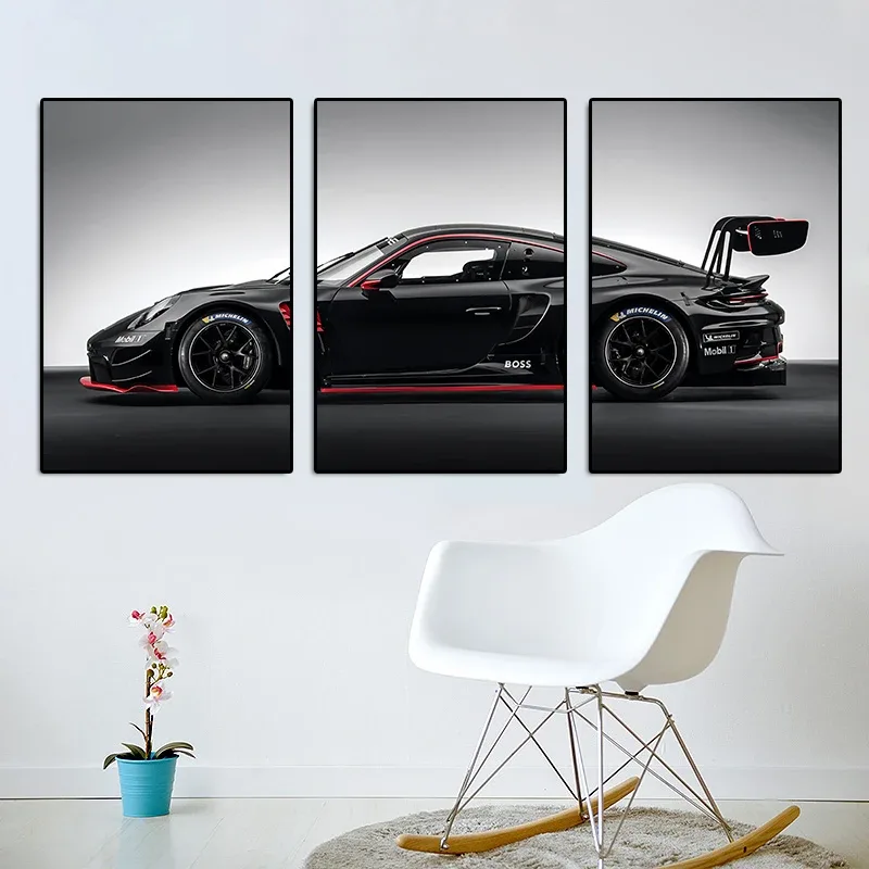 3Pcs/Set Frameless 3Pcs Vintage Industrial Style Car Series Poster Gt3Rs Art Poster Canvas Painting Wall Prints Picture Living | Mfg Dreams 3Pcs/Set Frameless 3Pcs Vintage Industrial Style Car Series Poster Gt3Rs Art Poster Canvas Painting Wall Prints Picture Living - Image 3