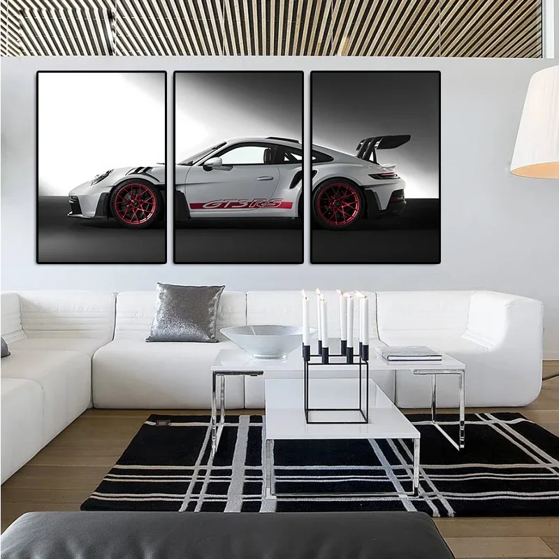 3Pcs/Set Frameless 3Pcs Vintage Industrial Style Car Series Poster Gt3Rs Art Poster Canvas Painting Wall Prints Picture Living | Mfg Dreams 3Pcs/Set Frameless 3Pcs Vintage Industrial Style Car Series Poster Gt3Rs Art Poster Canvas Painting Wall Prints Picture Living - Image 4