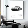 Black And White German Luxury Sports Car Posters Wall Art 911 Gt3 Rs Turbo Canvas Painting Pictures For Garage Living Room Decor | Mfg Dreams 21991 0F6H2O | Mfg Dreams