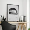Black And White German Luxury Sports Car Posters Wall Art 911 Gt3 Rs Turbo Canvas Painting Pictures For Garage Living Room Decor | Mfg Dreams 21991 Nwz4Gy | Mfg Dreams